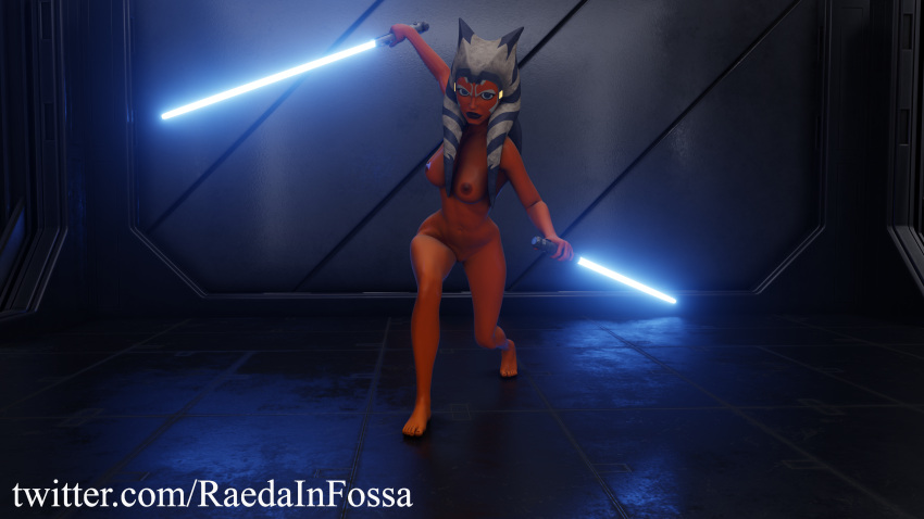 16:9 2021 3d 4k absurd_res ahsoka_tano airress3d_(3d-modeller) alternate_version_at_source alternate_version_available areolae blender breasts digital_media_(artwork) erect_nipples facial_markings lightsaber looking_at_viewer montrals nude nude_female orange_body orange_skin pussy raedainfossa solo solo_female star_wars the_clone_wars:_season_seven togruta watermark