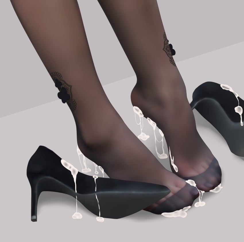 azur_lane chen_hai_(azur_lane) cum cum_in_heels cum_in_shoe cum_on_feet cum_on_heels cum_on_shoes cum_on_soles drenched_in_cum feet foot_fetish foot_focus heels heels_fetish high_heels high_heels_focus human human_only shoe_fetish shoes shoes_only stockings sym. tagme toes unseen_character