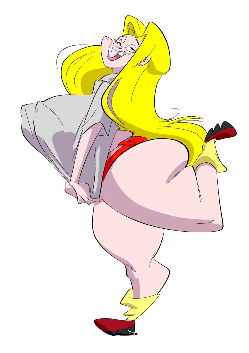 big_ass big_breasts blonde_female blonde_hair butterface chubby ed_edd_n_eddy kanker_sisters may_kanker plump slb slightly_chubby thick_thighs voluptuous