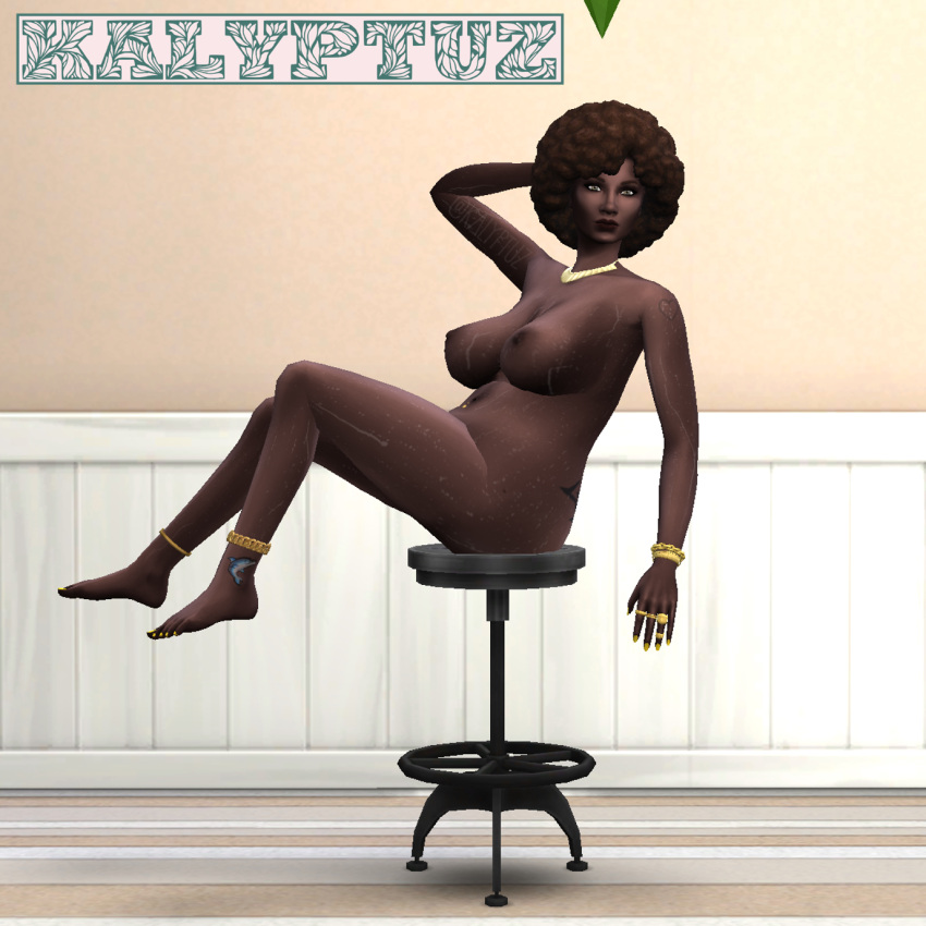 3d afro anklet areolae breasts chair chubby dark-skinned_female dark_skin devious_desires deviousdesires erect_nipples female female_only jewelry kalyptuz nail_polish necklace nipples nude pose pussy ring sims sims4 solo tall_female the_sims the_sims_4 thick thick_thighs vivienne_doty wide_hips