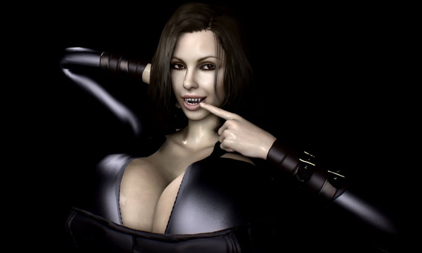 1girls 3d alternate_breast_size black_hair blue_eyes breasts breasts_bigger_than_head busty catsuit cleavage curvy curvy_female curvy_hips female female_only hips huge_breasts human human_only kate_beckinsale leather light-skinned_female light_skin selene_(underworld) shadow66 short_hair skin_tight thick thick_ass thick_legs thick_thighs tight_clothes tight_clothing tight_fit underworld vampire voluptuous wide_hips