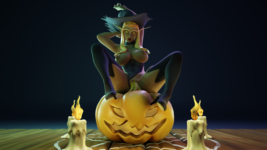 3d 3d_(artwork) 3d_custom_girl big_ass big_breasts big_butt blood_elf blood_elf_witch killingthenameof render texture warcraft witch witch_blood_elf