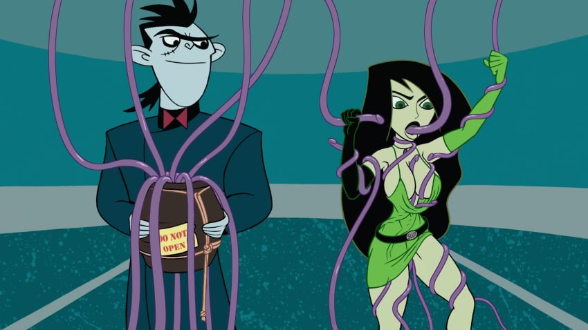 1boy 1girls busty disney disney_channel dr._drakken edit female female_focus hourglass_figure kim_possible monkeyman_(artist) rape restrained screencap shego tagme tentacle tentacle_sex wide_hips