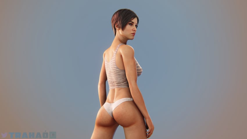 3d anna_miller_(metro) ass female metro_(series) metro_exodus solo tank_top trahao underwear