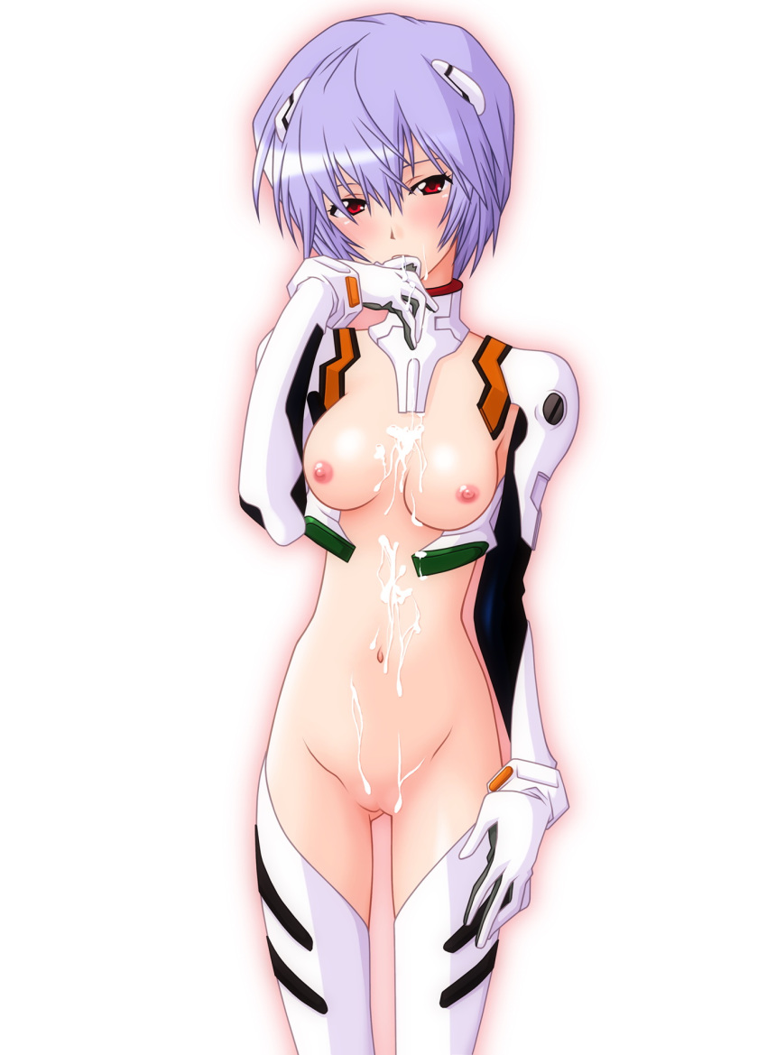 blush clothing count_zero cum neon_genesis_evangelion rei_ayanami small_breasts stockings tagme