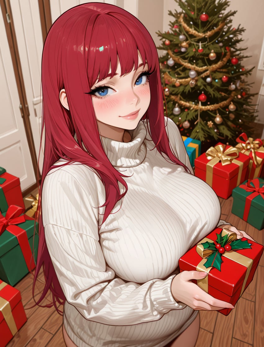 Kushina Uzumaki (Christmas) Rule 34 Image