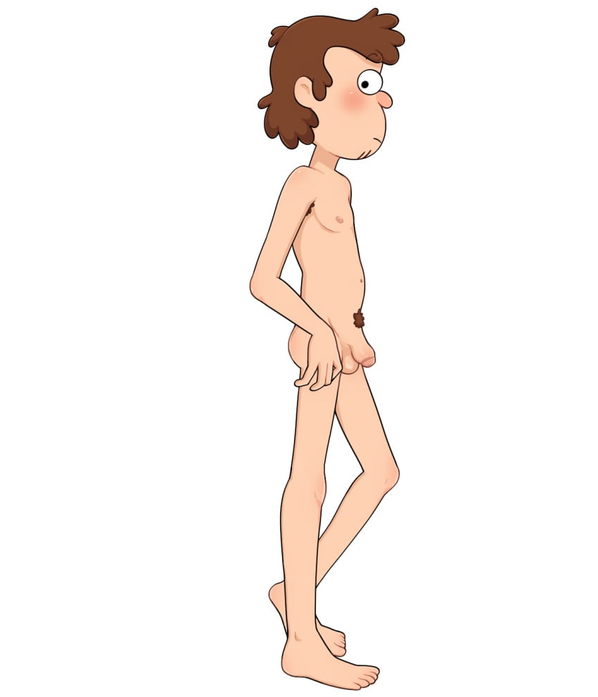 1boy 1male aged_up barefoot black_eyes blush brown_hair cartoony colored completely_naked completely_naked_male completely_nude curly_hair digital_drawing_(artwork) digital_media_(artwork) dipper_pines flaccid_penis foreskin gravity_falls hairy_armpits hotfiresu human long_legs long_limbs male male_focus male_nipples naked naked_male not_ai_generated nude nude_male penis pubic_hair shaded short_hair slim solo solo_male standing stubble tall_male taller_male thin uncensored uncircumcised uncut