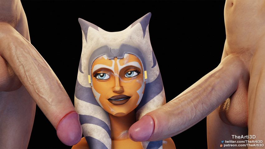 1girls 2021 2boys 3d after_sex ahsoka_tano airress3d_(3d-modeller) alien alien_girl artist_name balls big_penis black_background blue_eyes clone_wars cum cum_on_body cum_on_face cum_on_neck cum_on_shoulder eyelashes eyes faceless_male facial_markings female female_focus front_view happy headband headgear horn huge_cock human humanoid interspecies light-skinned_male male open_eyes orange_skin parted_lips patreon_username penis self_upload simple_background smile standing star_wars straight teeth tentacle tentacle_hair the_clone_wars:_season_seven thearti3d threesome togruta trio twitter_username url veiny_penis