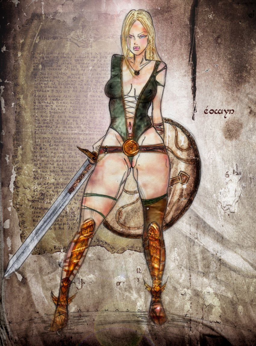 aishado eowyn female female_only female_warrior lord_of_the_rings pussy