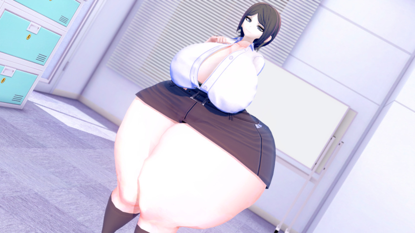 1girls 3d ass big_ass big_butt black_hair bottom_heavy cleavage clothed clothing danganronpa danganronpa_1 fat_ass female female_only fully_clothed gigantic_butt gigantic_thighs huge_thighs human hyper hyper_ass hyper_thighs jinvin koikatsu large_ass large_breasts large_butt large_thighs looking_at_viewer mukuro_ikusaba pear_shaped short_hair skirt straight_hair thick_thighs thighs thighs_bigger_than_head tight_skirt wide_hips