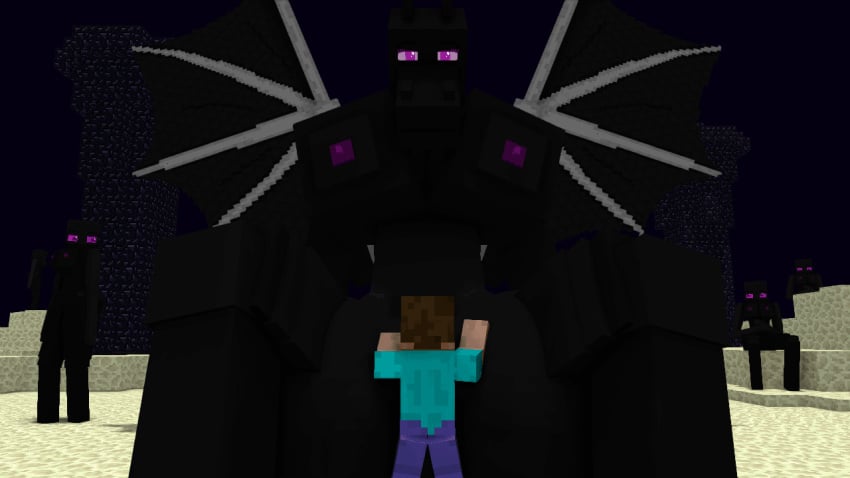 1boy 1boy1girl 1girls 3d animated black_body black_skin character cubic_breasts dragon dragoness ender_dragon enderman enderwoman galeo human human_penis jean? larger_female looking_at_partner mine-imator minecraft mobtalker_mod monster_girl outside purple_eyes rule_63 scalie scalie_female sex size_difference smaller_female steve_(minecraft) vaginal_penetration