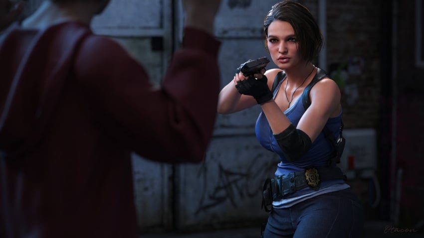 Jill Valentine (Sasha Zotova) Rule 34 Image