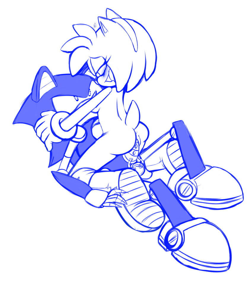 amy_rose metal_sonic no_color penetration sonic_(series) tagme