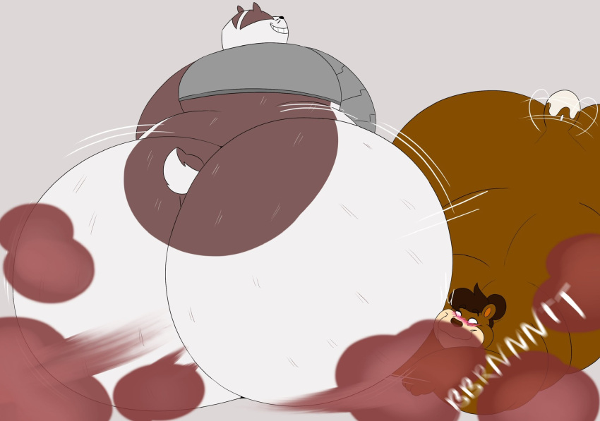 ass badger badgerclops balls big_ass big_ass_(male) big_balls big_butt bubble_ass bubble_butt butt cartoon_network cinna_(megacoolbear) dumptruck_ass dumptruck_butt duo fart fart_cloud fart_fetish fat_ass fat_butt genitals hi_res huge_ass huge_balls huge_butt hyper hyper_ass hyper_butt male mammal mao_mao:_heroes_of_pure_heart massive_ass massive_butt megacoolbear_(artist) mustelid musteline plump_ass plump_butt tail_motion tailwag ursid