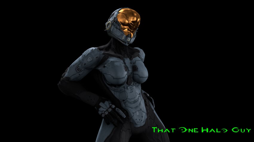 1girls 343_industries big_ass big_breasts female female_focus female_human female_only female_spartan_(halo) halo_(game) halo_(series) human kelly-087 pose solo spartan_(halo) spartan_ii_(halo) that1haloguy