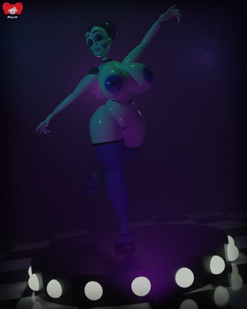 1girls 3d 3d_(artwork) 3d_model animatronic ballora ballora_(fnafsl) ballora_(spiderjunior10) big_breasts big_nipples blender female female_only five_nights_at_freddy's five_nights_at_freddy's:_sister_location fnaf hyper hyper_breasts naked polsy scottgames sister_location solo spiderjunior10