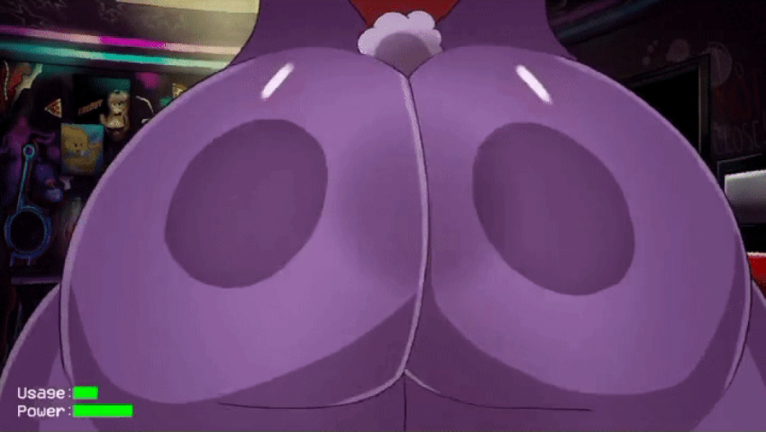 1girls against_glass animated ass ass_focus ass_on_glass bonnie_(fnaf) bunny_girl bunny_tail female five_nights_at_freddy's five_nights_in_anime five_nights_in_anime:_after_hours large_ass pov solo tagme thick_thighs wide_hips wollu