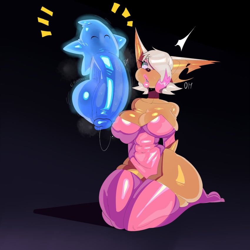 1:1 anthro balls bat big_balls big_breasts big_butt blue_body breasts butt clothing crossover duo english_text eyes_closed female genitals green_hair hair hair_over_eye hi_res huge_balls hyper hyper_balls hyper_genitalia kneeling latex legwear leotard luma male mammal mario_bros mormoopia_rouge_(bigdad) nintendo pink_hair rouge_the_bat sega sonic_the_hedgehog_(series) super_mario_galaxy tan_body tayronnebr tayuri text thick_thighs thigh_highs white_hair