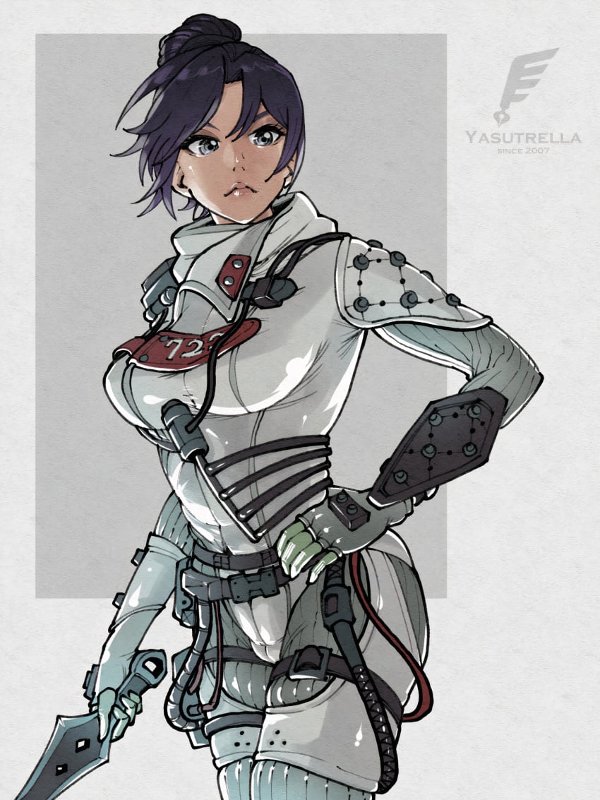 2d apex_legends artist_request author_yasutrella breasts cameltoe looking_at_viewer thick thick_thighs thighs tight_clothes tight_clothing tight_fit tight_pants wraith_(apex_legends) wraith_quarantine_722