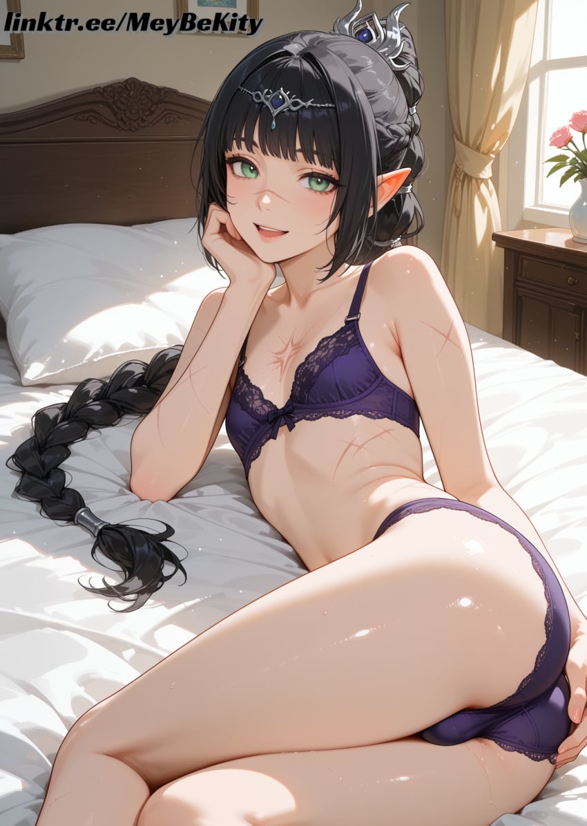 1boy ai_generated ass bra bulge femboy otoko_no_ko panties shadowheart trap yaoi