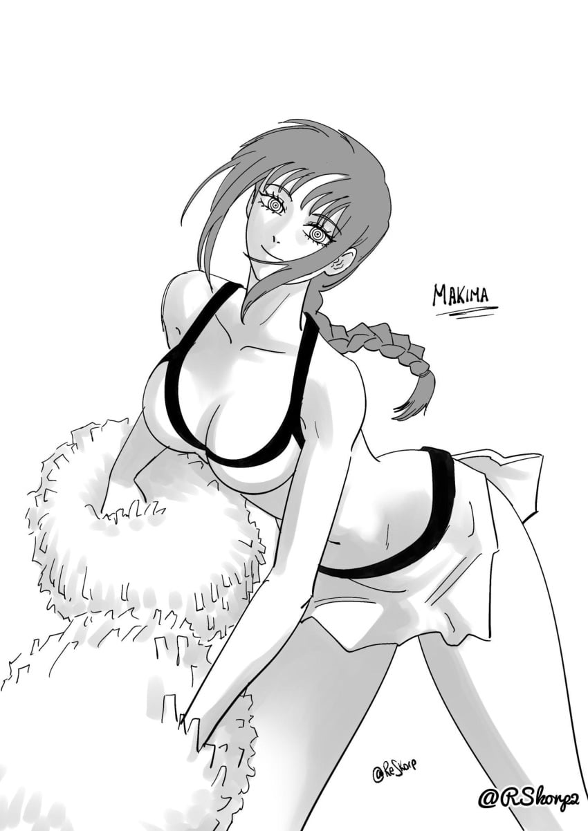 1girls 2d 2d_(artwork) 2d_artwork adult adult_female anime anime_character background baddie bare_arms bare_belly bare_chest bare_hips bare_legs bare_midriff bare_navel bare_shoulders bare_skin bare_thighs belly belly_button bent_forward bent_over bewitching_thighs big_boobs big_breasts black_and_white blank_background braid braided_hair braided_ponytail breasts busty busty_female busty_girl chainsaw_man cheerleader cheerleader_costume cheerleader_outfit cheerleader_uniform child_bearing_hips cleavage closed_mouth_smile collarbone curvaceous curvaceous_body curvaceous_female curvaceous_figure curvaceous_hips curvy curvy_body curvy_female curvy_figure curvy_hips digital digital_art digital_drawing digital_drawing_(artwork) digital_media digital_media_(artwork) drawing elbows exposed_arms exposed_belly exposed_chest exposed_hips exposed_legs exposed_midriff exposed_navel exposed_shoulders exposed_skin exposed_thighs fanart female female_focus female_only fertile fertile_hips greyscale groin head_tilt hourglass_figure large_boobs large_breasts lascivious lean_figure leaning leaning_forward long_hair looking_at_viewer makima_(chainsaw_man) mappa mature mature_female mature_woman midriff monochrome monotone_background narrow_waist navel one_color_background plain_background ponytail portrait ring_eyes ringed_eyes shonen_jump shoulders shueisha slender_body slender_waist slim_female slim_waist smile smiley_face smiling smiling_at_viewer solid_color_background solo standing thighs tilted_head upper_body voluptuous voluptuous_body voluptuous_female voluptuous_figure voluptuous_woman weekly_shonen_jump white_background wide_hips woman