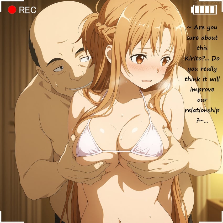 ai_generated cheating cheating_(relationship) cheating_girlfriend cheating_wife cuckold cuckold_pov cuckolding female netorare netorase ntr sword_art_online tagme yuuki_asuna