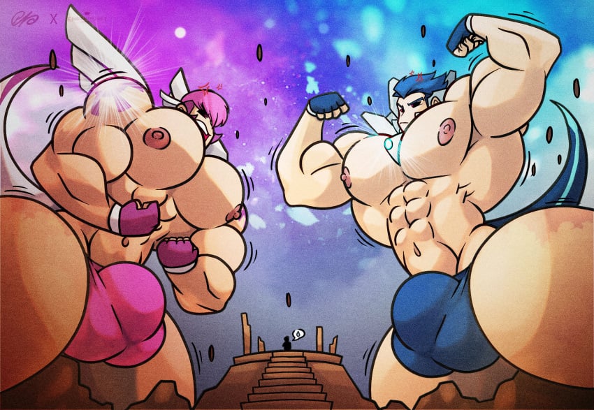 abs biceps bodybuilder bulge dialga dialog flaccid gijinka hyper hyper_balls hyper_genitalia hyper_muscles hyper_penis hyper_testicles kingdom_velvet male male_focus male_only muscle muscles muscular muscular_arms muscular_ass muscular_back muscular_legs muscular_male muscular_thighs nipples palkia pecs pokemon rottenheart6 veins veiny_penis