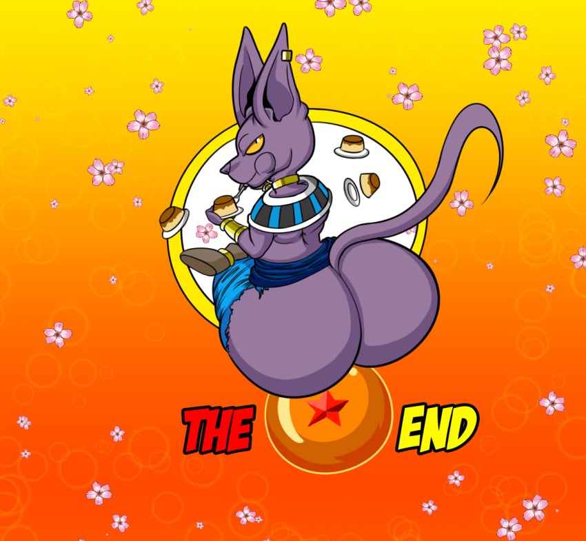 anthro ass beerus big_ass big_butt clothing cute domestic_cat dragon_ball dragon_ball_super eating_food english_text felid feline feline_humanoid flowers fur furry furry_only hi_res huge_ass huge_butt looking_at_viewer male male_only nobody147 nude pudding ripped_clothing solo tail text the_end thick_ass thick_legs thick_thighs wide_hips wide_thighs