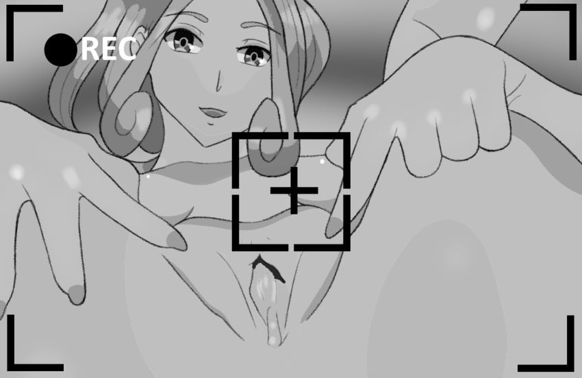 camera_pov camera_view learnartwithhentai monochrome nails pokemon pokemon_xy sketch smile spread_legs spread_pussy viola_(pokemon)