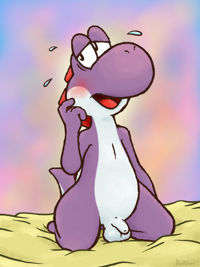 Purple Yoshi (Mario Bros) Rule 34 Image