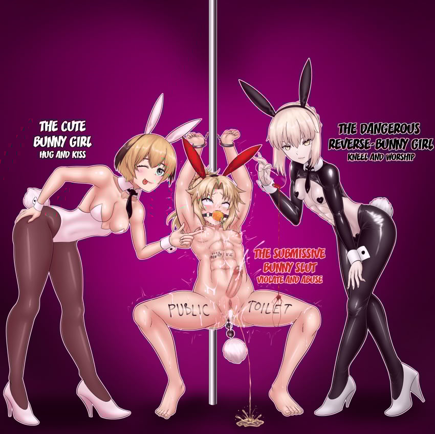1futa 3girls abs abuse ahe_gao anal_beads armpits arms_up artoria_pendragon artoria_pendragon_(alter) beads blonde_hair body_writing bunny_ears bunny_girl bunny_tail bunnysuit carrot clothed clothed_female clothed_female_nude_female clothed_female_nude_futa completely_nude completely_nude_female crying cum cum_drip cum_in_pussy cumshot drool drooling ejaculation exhibitionism eyes_rolling_back fate/grand_order fate_(series) female female_focus female_only femsub forced futa_focus futa_peeing_from_pussy futa_sans_balls futanari futasub gag gagged gareth_(fate) green_eyes handcuffs handsfree_ejaculation humiliation intersex lactation light-skinned_female light_skin masterb8 milk milk_squirt mordred_(fate) muscular muscular_female muscular_futa naked naked_female nipples nude nude_female nude_futa only_one_naked orgasm pale-skinned_female pale_skin peeing petite pole ponytail prostitution public public_nudity public_use pussy pussy_juice pussy_juice_drip reverse_bunnysuit saber_alter sex_toy short_hair small_breasts smile smiling_at_viewer squatting submissive_female sweat tears text tomboy vagina white_hair wine_glass yellow_eyes