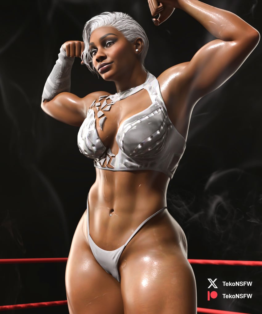1girls 3d dark_skin dark_skinned_female female jade_cargill muscular muscular_female real_person solo solo_female solo_focus standing tagme tekonsfw toned toned_female wrestling_outfit wrestling_ring wwe