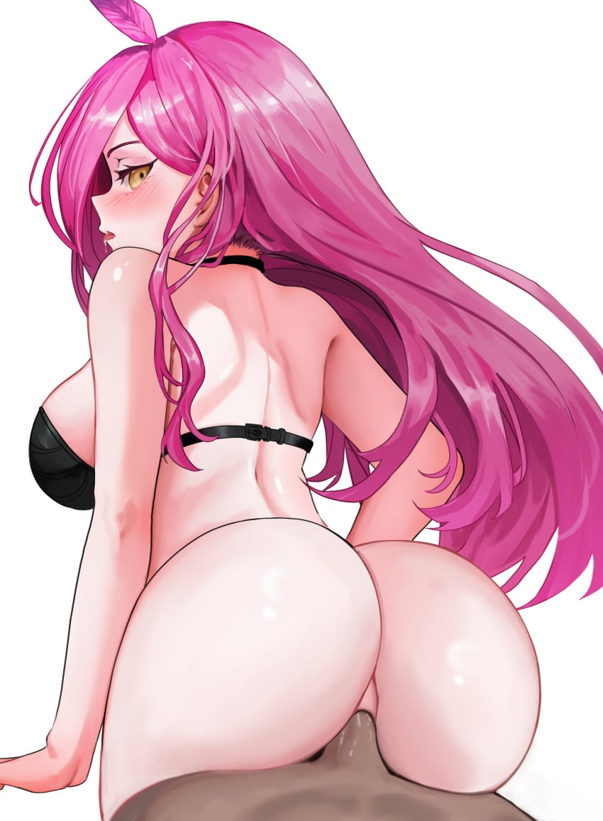 1boy 1girls big_breasts breasts female female_focus huge_breasts large_breasts light-skinned_female light_skin manasenshou naked naked_female neneefthy nude nude_female thick_ass thick_thighs thighs virtual_youtuber