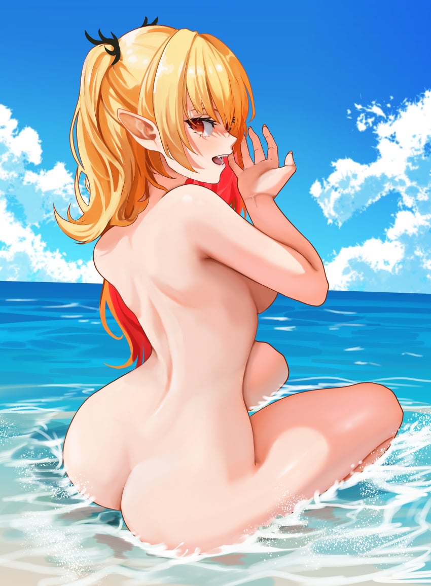 1girls breasts completely_naked completely_naked_female completely_nude completely_nude_female curvy curvy_female female female_focus female_only light-skinned_female light_skin manasenshou naked naked_female nude nude_female ruby_runeheart solo solo_female solo_focus virtual_youtuber
