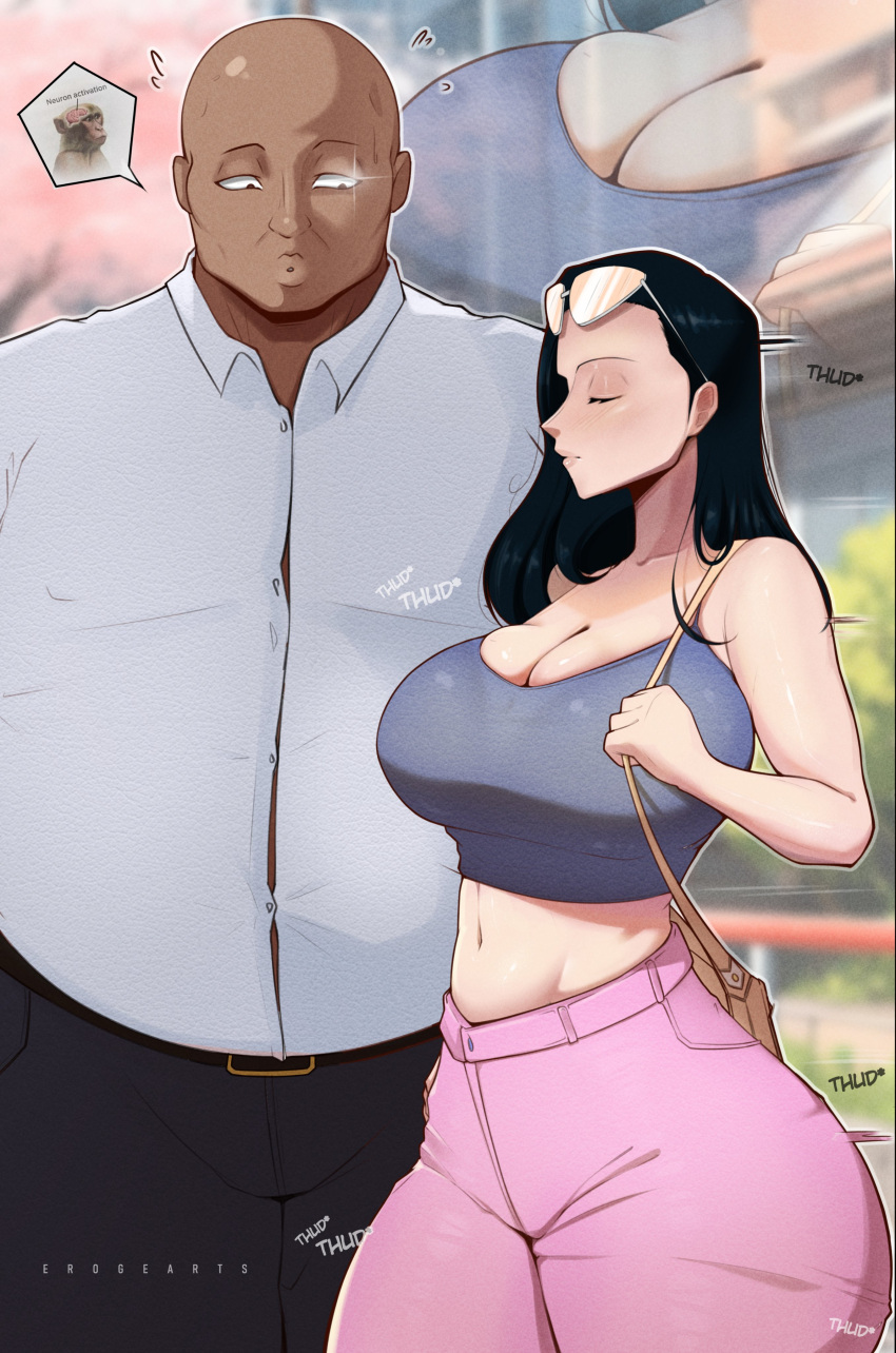 1boy 1girls erogearts female male nico_robin one_piece tagme voluptuous