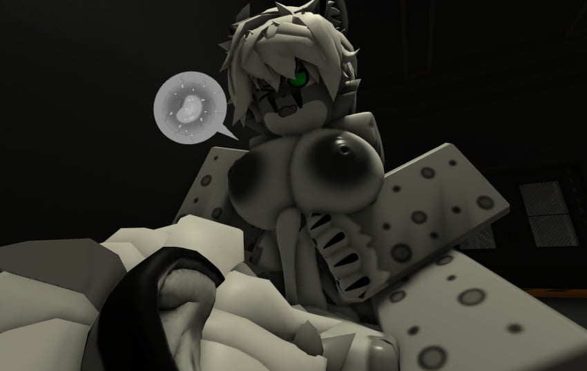 3d after_sex anthro balls breasts changed_(video_game) cock colin_(changed) consensual cum cum_in_pussy cum_inside cum_leaking female furry grey_nipples grey_pussy impregnation looking_at_partner looking_pleasured male male/female orgasm orgasm_face ravenuwu roblox robloxian self_upload snow_leopard snow_leopard_(changed) tagme transformed