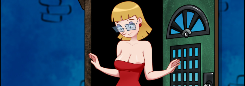 blonde_hair boob_popping hey_arnold! milf miriam_pataki nickelodeon