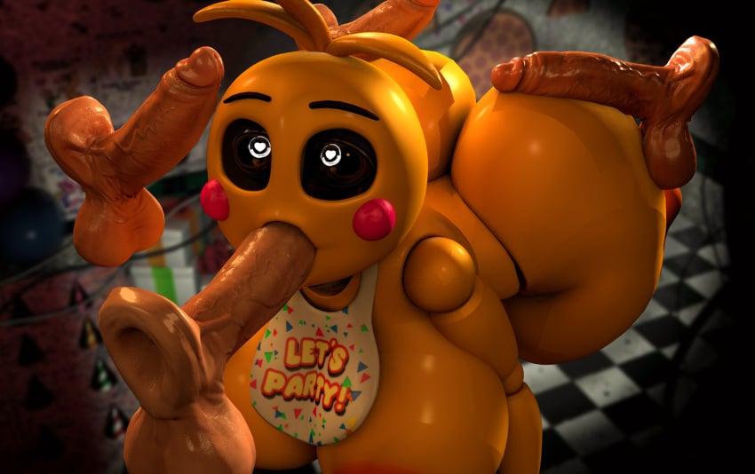 <3_eyes 2021 3d 3d_(artwork) all_fours animatronic anthro areola ass ass_up avian balloon balls beakless bent_over bib big_breasts big_butt big_penis bird black_eyebrows blonde_hair blowjob breasts bubble_butt butt_crack c4d_max checkered_floor chicken clothing deepthroat digital_media_(artwork) disembodied_penis eyebrows fellatio female five_nights_at_freddy's five_nights_at_freddy's_2 furniture galliform gallus_(genus) gangbang genitals gift gift_box gift_wrapped group group_sex hair hat headgear headwear heart hi_res hollow_eyes huge_breasts huge_butt huge_cock huge_toy_chica humanoid humanoid_genitalia humanoid_penis inflatable kneeling light_body light_skin looking_up lovetaste_chica machine male male/female noseless nude oral oral_penetration oral_sex orange_areola orange_feet party_hat penile penis penis_on_butt phasianid pupils robot rosy_cheeks screencap screencap_background sex straight table thick_thighs toy_chica_(fnaf) toy_chica_(love_taste) vein veiny_penis video_games white_eyes white_pupils wide_hips yellow_body yellow_skin