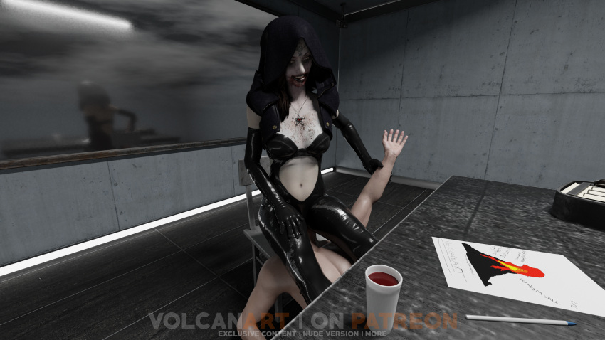 3d ass ass_worship bodysuit daniela_(resident_evil) domination face_in_ass facesitting femdom latex resident_evil resident_evil_8:_village smothering tagme volcanart