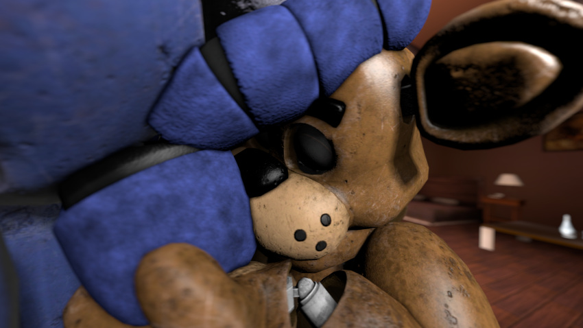 16:9 3d_(artwork) ball_fondling ball_sniffing balls bonnie_(fnaf) closed_eyes digital_media_(artwork) five_nights_at_freddy's fondling freddy_(fnaf) genitals hi_res jack-in-the-box-sfm male male/male male_only sniffing source_filmmaker video_games widescreen