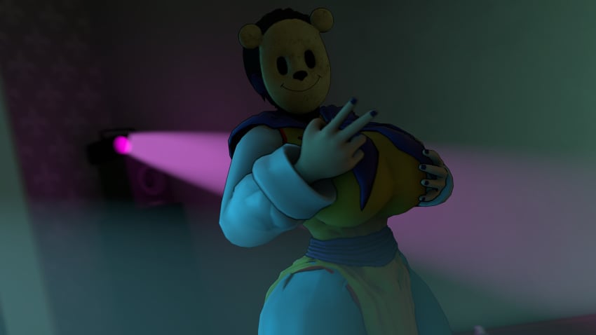 3d big_breasts body_swap chichi dragon_ball female five_nights_at_freddy&#039;s freddy_fazbear&#039;s_pizzeria_simulator head_swap male michael_afton source_filmmaker yolei658