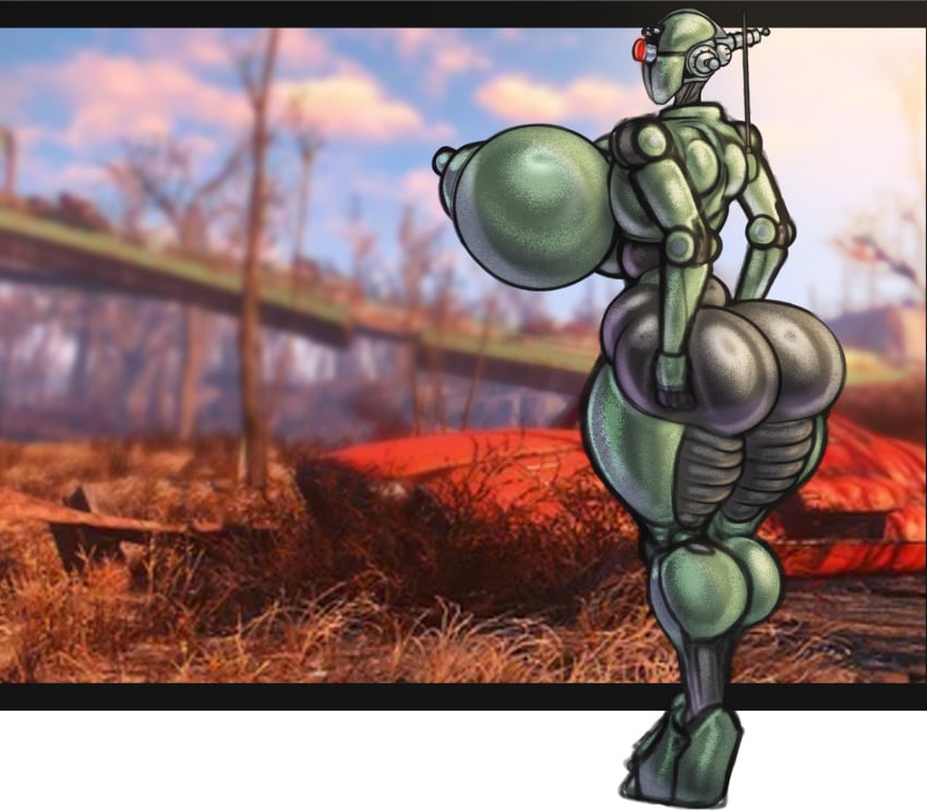 android antenna areolae ass ass_squish assaultron assaultron_(fallout) big_ass big_breasts big_nipples bimbo breasts fallout fallout_4 female female_only green_nipples hourglass_figure huge_areolae huge_ass huge_breasts huge_nipples hyper hyper_ass hyper_breasts nipples nolollygagging puffy_areola puffy_nipples robot robot_girl thick_thighs wasteland wide_hips