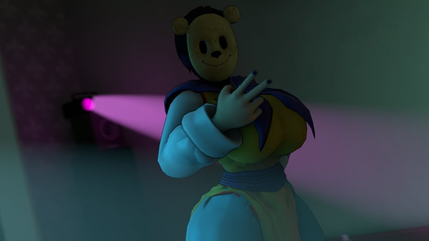 3d big_breasts body_swap chichi dragon_ball female five_nights_at_freddy&#039;s freddy_fazbear&#039;s_pizzeria_simulator head_swap male michael_afton source_filmmaker yolei658