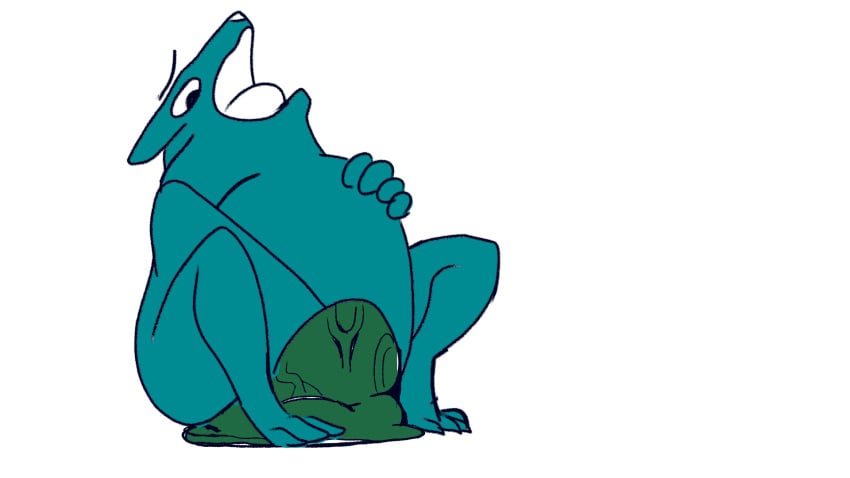 16:9 54321awesome amphibian animated anthro dildo feet frog gif hi_res same_size sex_toy short_playtime size_difference stomach_bulge toes widescreen