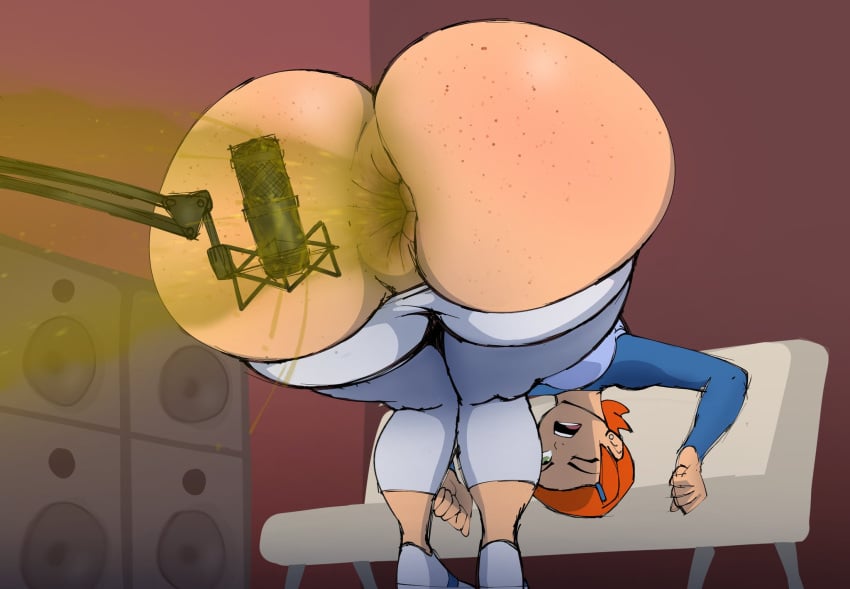 1girls aged_up anal_juice anus anus_focus ass ass_cleavage ass_focus asshole ben_10 bending_over big_ass big_thighs brap brapboxing buttocks cartoon_network clenched_fists detailed_background donut_anus dumpy fart fart_cloud fart_everywhere fart_fetish farting farts female gape gaping gaping_anus gwen_tennyson half_naked huge_ass huge_butt huge_thighs hyper_anus hyper_ass large_ass large_butt large_thighs looking_back massive_ass massive_butt microphone microphone_in_ass mrwastemaster no_pants open_mouth pants_down speaker speakers thick_ass thick_thighs thighhighs thighs wink