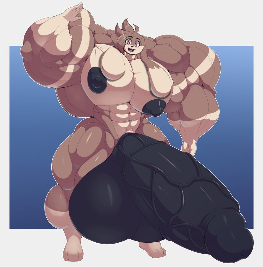 abs dark_balls dark_nipples dark_penis edit edited eikasianspire five_fingers giant_male huge_nipples huge_pecs huge_thighs hyper_balls hyper_muscles hyper_pecs hyper_penis ike_(eikasianspire) muscular_arms muscular_legs noeticchasm rabbit rabbit_ears smiling_at_viewer solo_male taller_male three_toes waving_at_viewer