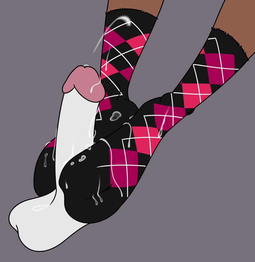 aaron_amethyst absurd_res anthro argyle_(pattern) argyle_clothing argyle_footwear argyle_socks black_clothing black_footwear black_socks bodily_fluids brown_body brown_fur clothing cloven_hooves cum cum_on_clothing cum_on_footwear cum_on_socks duo ejaculation feet foot_fetish foot_play footjob footwear fur genital_fluids hi_res hooves legwear male male/male pattern_clothing pattern_footwear pattern_legwear pattern_socks sex sock_fetish socks