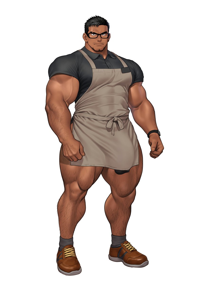 abs bara biceps big_cock big_muscles big_pecs big_penis black_hair blush bodybuilder bulge censored chest_hair flaccid gay hairy_chest hairy_thighs heavy_balls high_resolution highres huge_cock kuromine_hiraya large_balls large_cock large_penis large_testicles leg_hair male male_only massive_balls massive_cock massive_penis movement_lines muscle muscles muscular muscular_back muscular_male muscular_thighs nipple_hair nipples pecs penis pubic_hair solo solo_male sweating swinging_balls tan_skin thick_thighs veins veiny_muscles yuatari