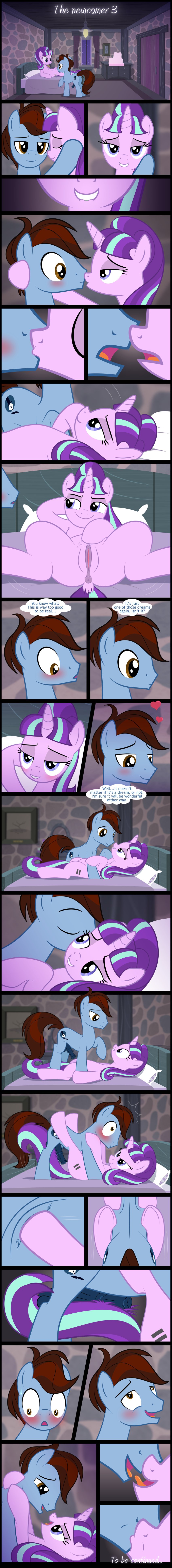 absurd_res bedroom_eyes comic culu-bluebeaver digital_media_(artwork) duo earth_pony english_text equid equine female friendship_is_magic hasbro hi_res horn horse ink_bluehooves_(oc) kissing long_image male male/female mammal my_little_pony mythological_creature mythological_equine mythology narrowed_eyes pony seductive starlight_glimmer_(mlp) tall_image text toony unicorn vector_art