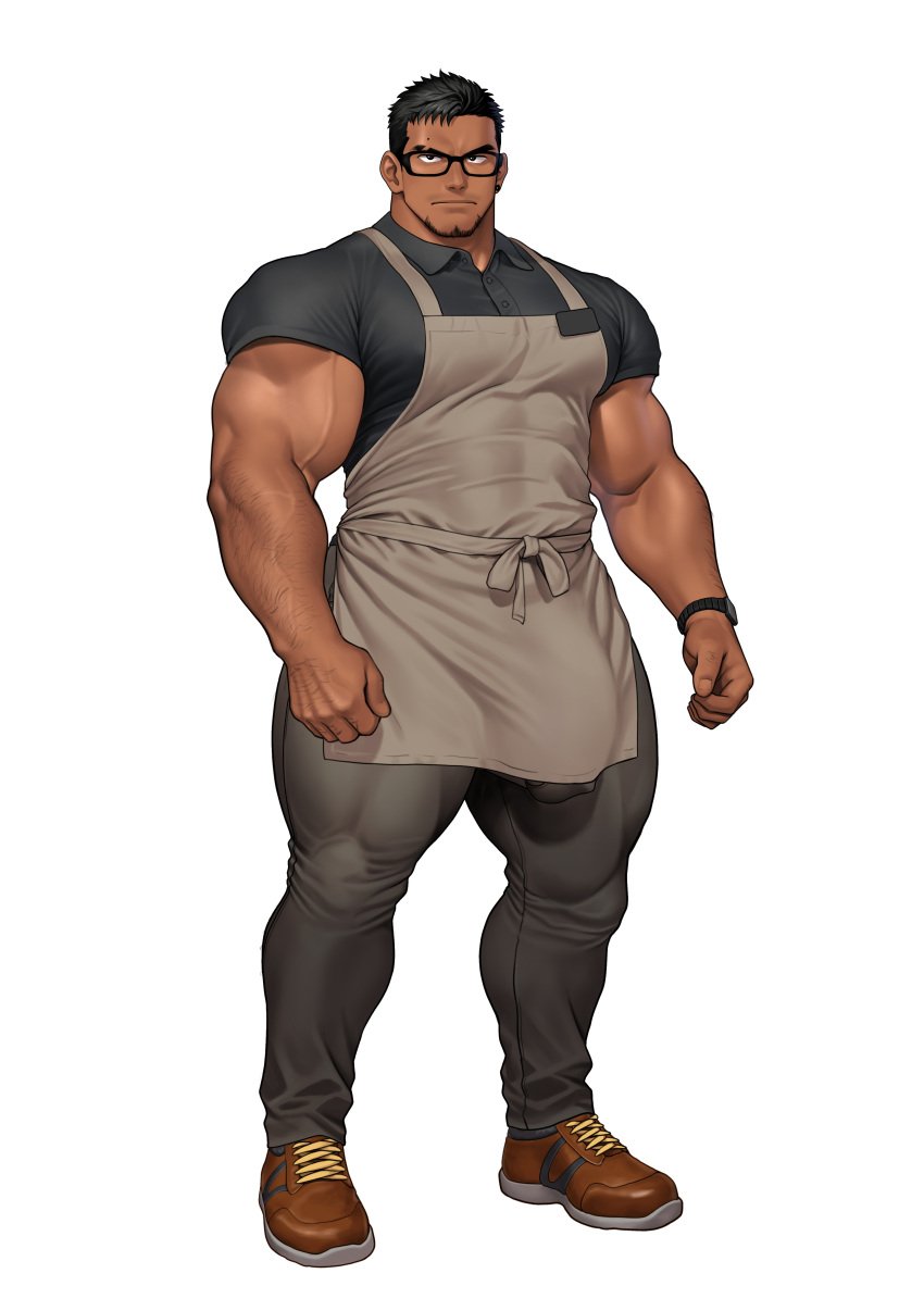 abs bara biceps big_cock big_muscles big_pecs big_penis black_hair blush bodybuilder bulge censored chest_hair flaccid gay hairy_chest hairy_thighs heavy_balls high_resolution highres huge_cock kuromine_hiraya large_balls large_cock large_penis large_testicles leg_hair male male_only massive_balls massive_cock massive_penis movement_lines muscle muscles muscular muscular_back muscular_male muscular_thighs nipple_hair nipples pecs penis pubic_hair solo solo_male sweating swinging_balls tan_skin thick_thighs veins veiny_muscles yuatari